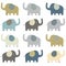 Retro Elephant pattern