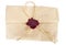 Retro envelope on a white background with love inscription