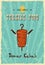 Retro Fast Food Kebab Sandwich Poster Illustration of a design vintage and grunge textured poster, with oriental kebab sandwich sp