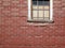 Retro Faux Brick Wall with Window.