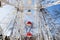 Retro ferris wheel at amusement park