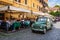 Retro Fiat parked in Trastevere on September 23, 2016 in Rome.