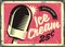 Retro fifties tin sign with delicious ice cream