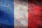 retro flag of Gallo Romance peoples French people with grunge texture. flag representing ethnic group or culture, regional