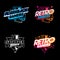 Retro Flashback Gamers gradients version vector