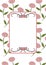 Retro floral frame