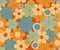 Retro floral seamless pattern