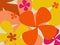 Retro flower background