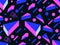 Retro futurism seamless pattern. Geometric elements memphis in the style of 80`s. Synthwave retro background. Retrowave. Vector