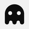 Retro gaming ghost symbol