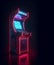 Retro Gaming Neon Arcade machine.