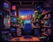 The Retro gaming room 90s interior is an old school concept.