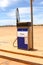 Retro gas station in the desert, Australian Outback