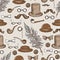 Retro gentleman elements pattern