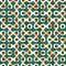 Retro geometric pattern with figure connected
