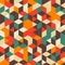 Retro geometric pattern with grunge texture.