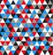 Retro geometric triangle seamless repeating background pattern. Mosaic of various shades