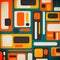 Retro geometrical abstract background