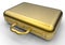 Retro golden briefcase