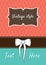 Retro greeting card template design