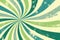 Retro groovy sunburst background pattern in 60s hippy style grunge textured vintage color palette of blue and green