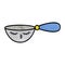 retro grunge texture cartoon measuring spoon