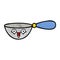 retro grunge texture cartoon measuring spoon