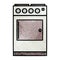 retro grunge texture cartoon of a oven and cooker