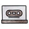 retro grunge texture cartoon retro cassette