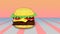 Retro hamburger