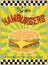 Retro hamburger or diner sign