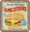 Retro hamburger sign