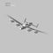 Retro heavy bomber vector illusration. Vintage aircraft