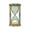 Retro hourglass. Vector vintage engraving