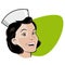 Retro illustration of a nurse