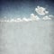 Retro image of cloudy sky