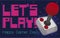 Retro Joystick over 8-bits Starry Design Promoting Gamer Day Celebration, Vector Illustration