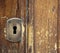 Retro keyhole on a door