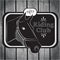 Retro label riding club vector