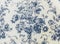 Retro Lace Floral Seamless Pattern Blue Fabric Background