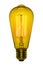 Retro light bulb, Edison style. Isolated object on a white background. Color image