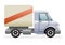 Retro Light Commercial Vehicle Pickup Truck Car Icon Realistic 3d Design Vector Illustration
