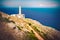 Retro lighthouse trail in Otranto - Salento - Italy - Apulia region