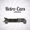 Retro limousine cabriolet car, vintage collection