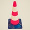 Retro look Traffic cone