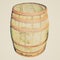 Retro look Wooden barrel cask