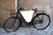 Retro looking bicycle with blank board for your advertisment