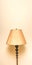 Retro looking lamp with stand and lamp shade