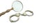 Retro Magnifying Glass and Handcuffs