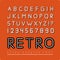 Retro marquee font